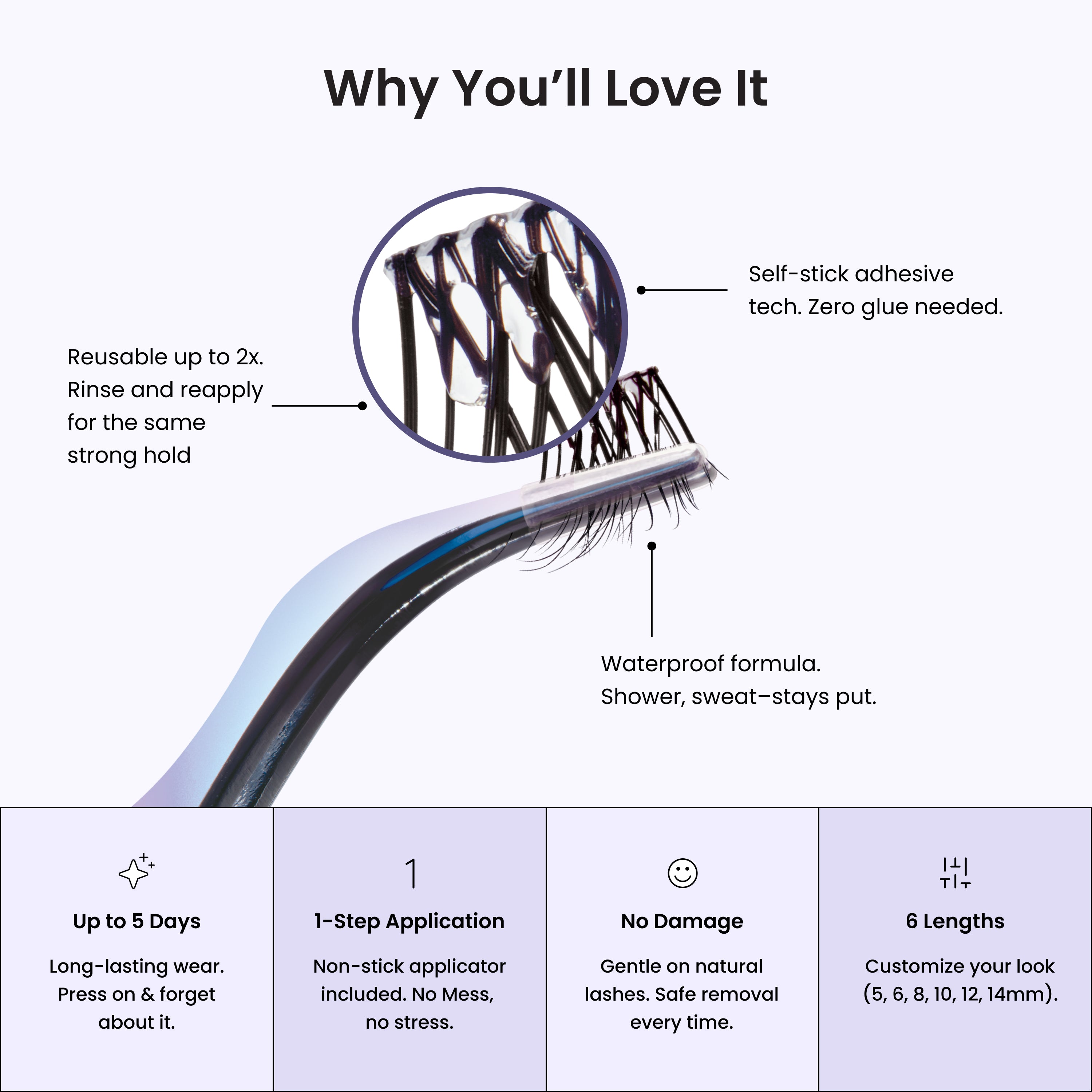 imPRESS Falsies Long Lasting Pre-Glued Lash Clusters Kit - Demi Natural