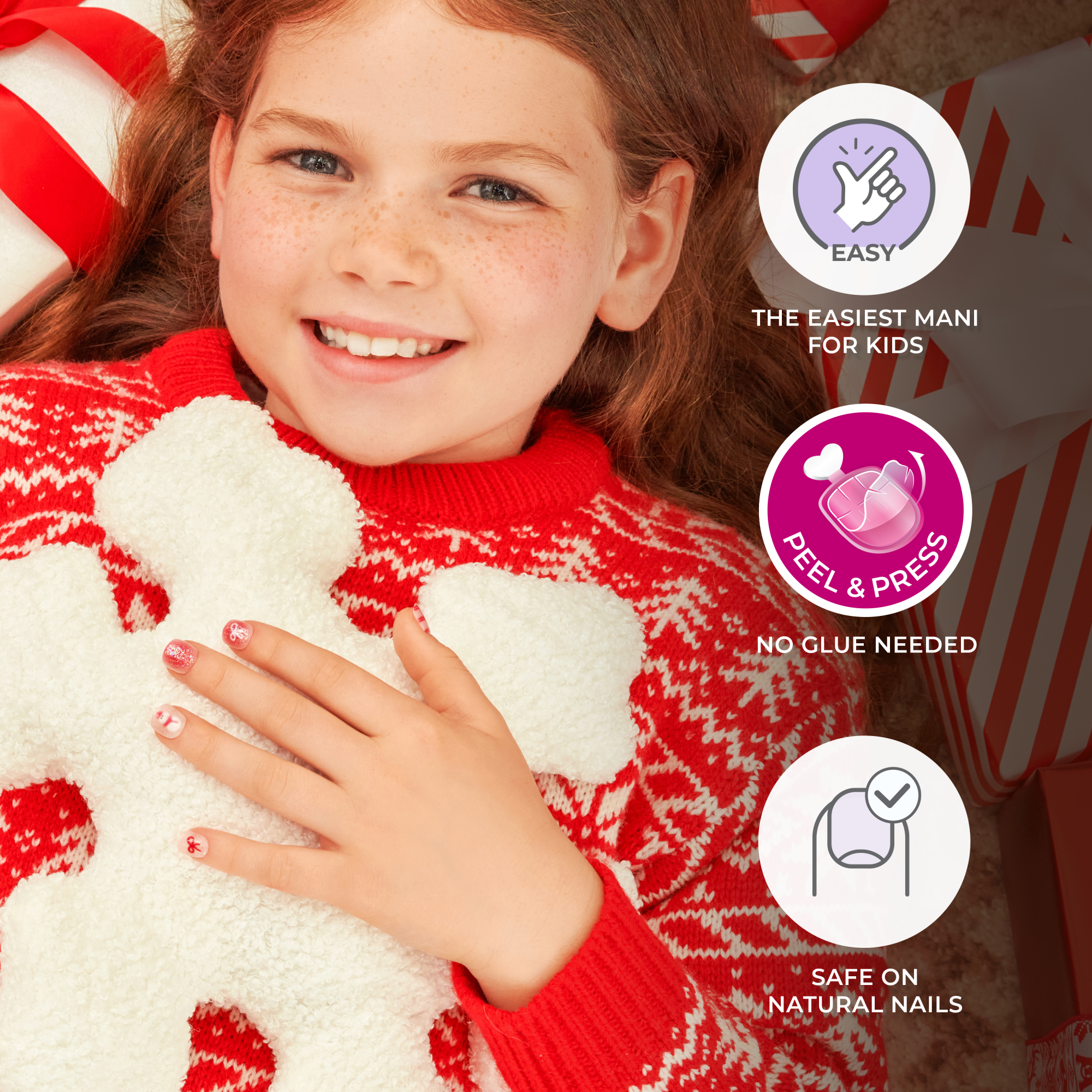 imPRESS Kids Holiday Press On Nails - Twinkling Lights