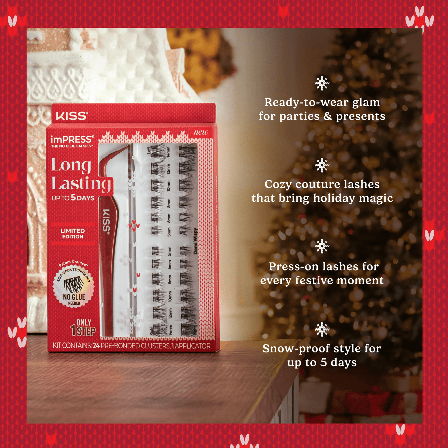 imPRESS Falsies Long Lasting Holiday Lashes - Demi Bold
