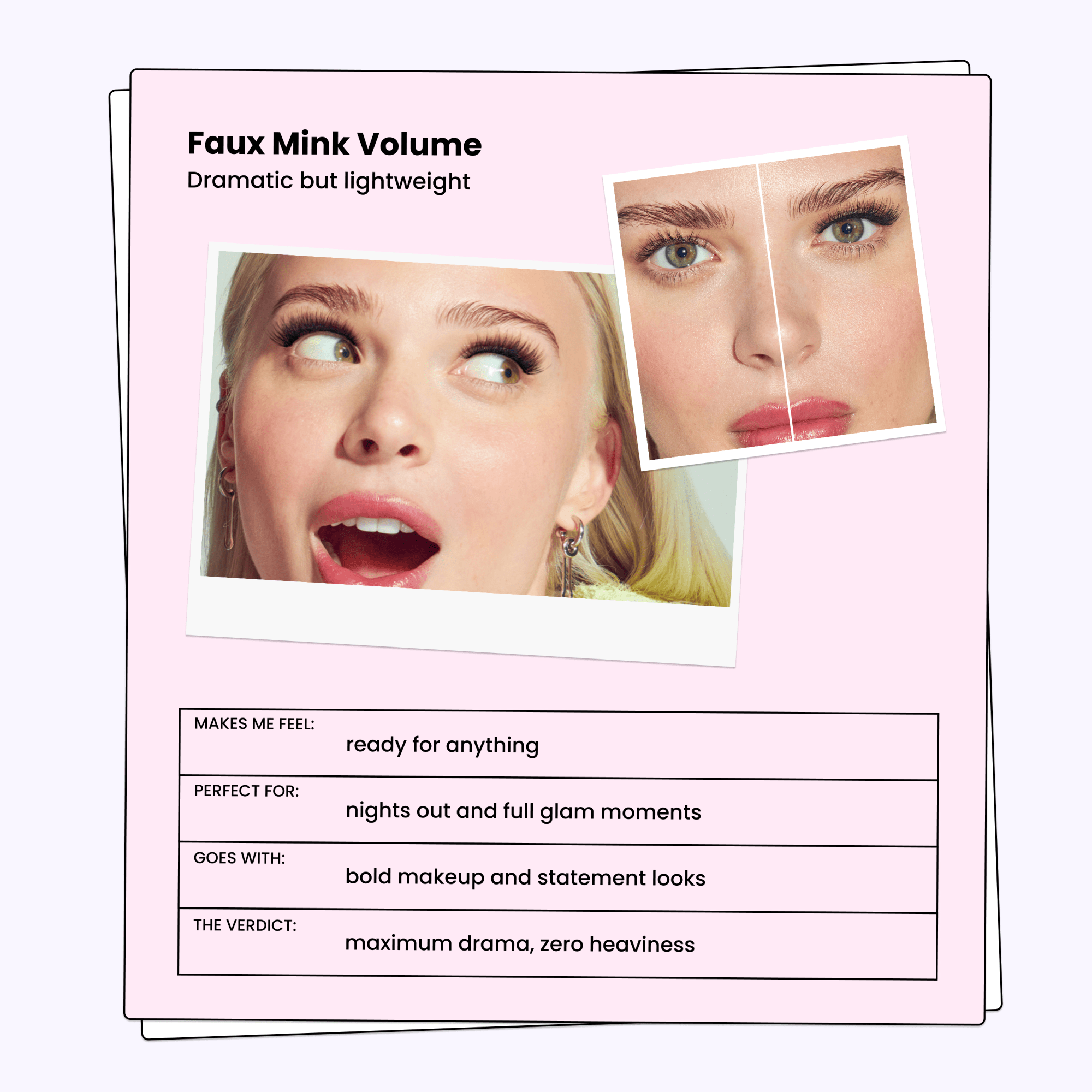 imPRESS Falsies Pre-Glued Strip Lashes Kit - Faux Mink Volume