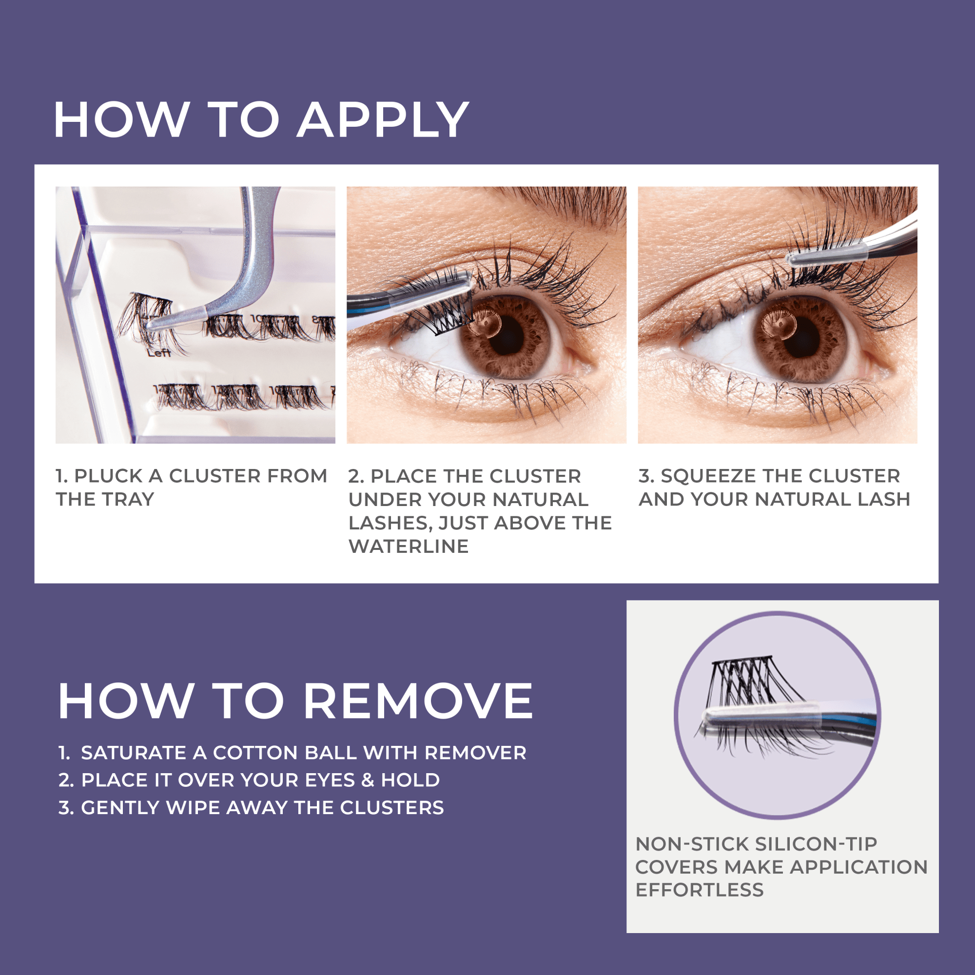 imPRESS Falsies Long Lasting Self Adhesive Eyelashes – Demi Natural