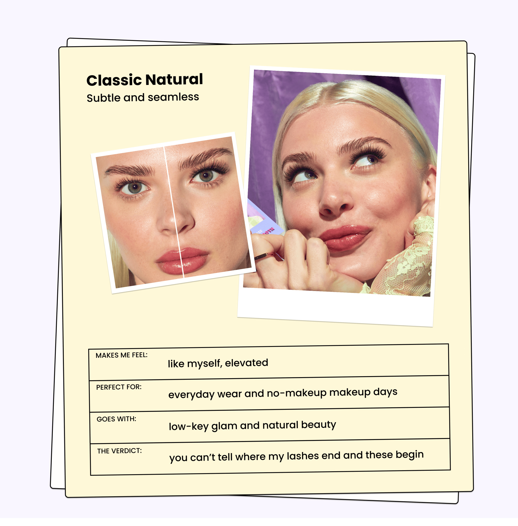 imPRESS Falsies Pre-Glued Strip Lashes Kit - Classic Natural