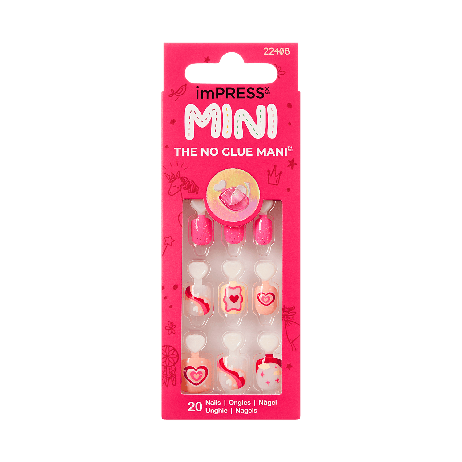 imPRESS Kids Press On Nails - Heart Wings