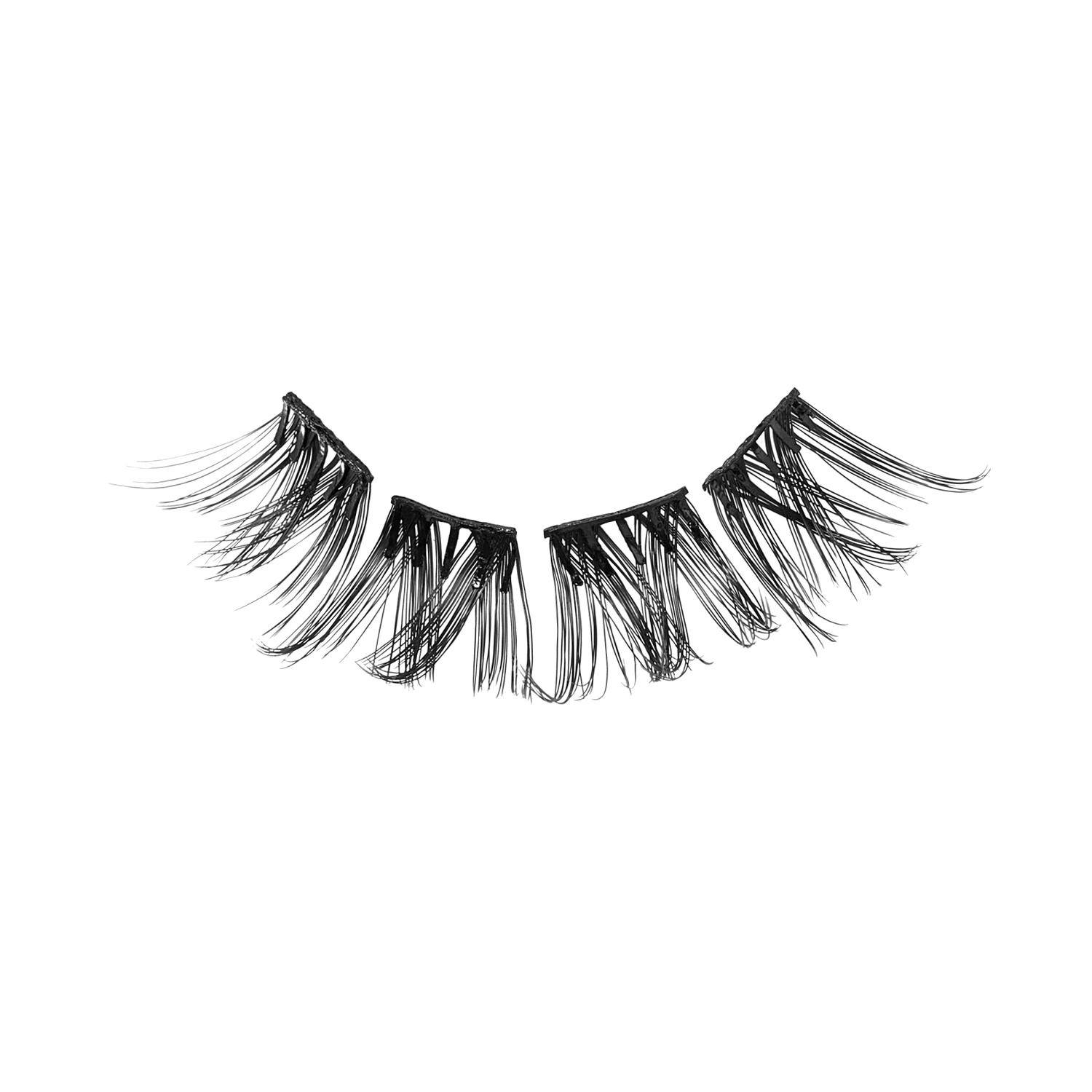 Impress Falsies Pre-Glued False Eyelashes Multipack - Faux Mink Volume | 50 Lash Clusters, 12mm-16mm