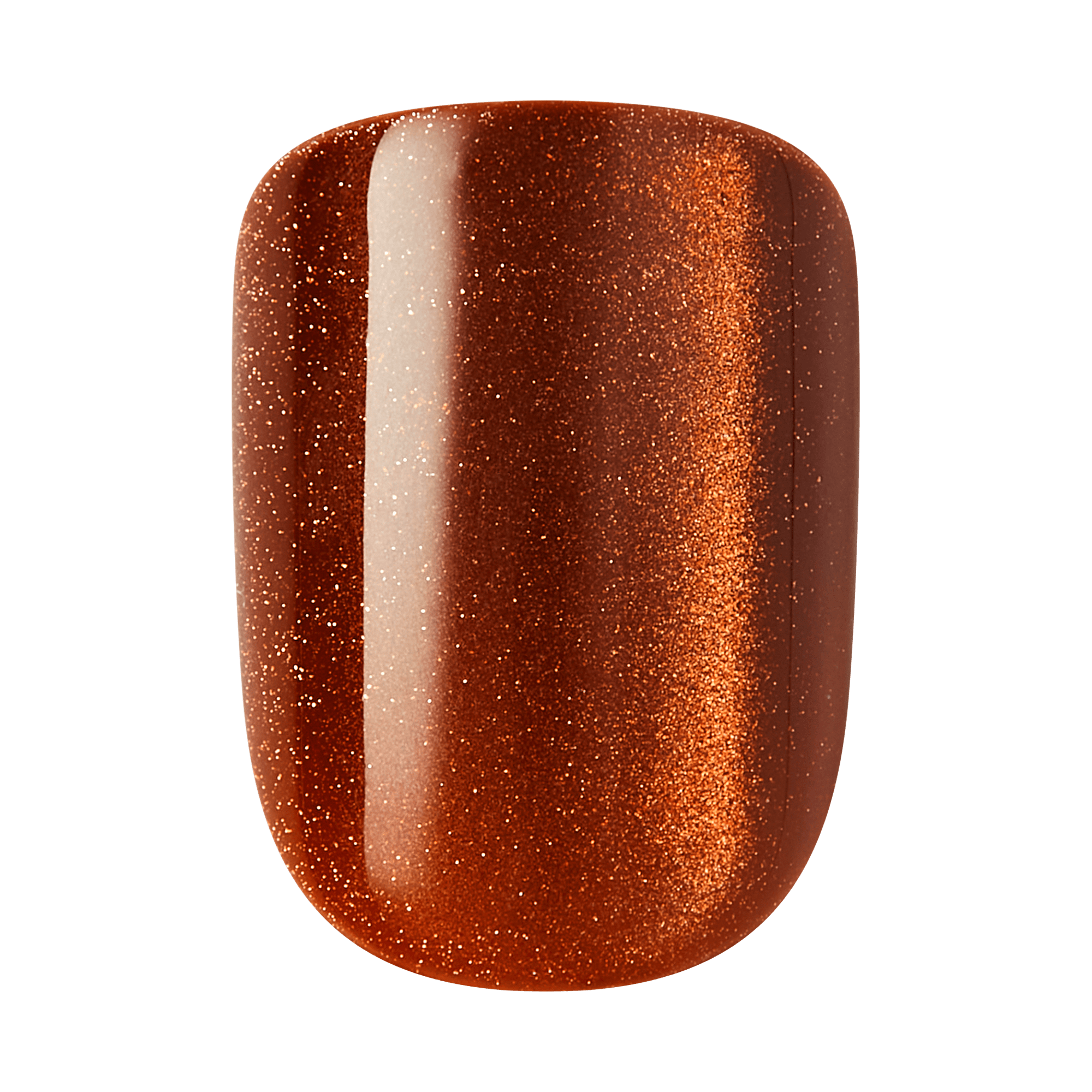 colorFX by Impress No Glue Fake Press On Nails - Ruby Rush | Design, Orange, Short, Squoval, Manicure