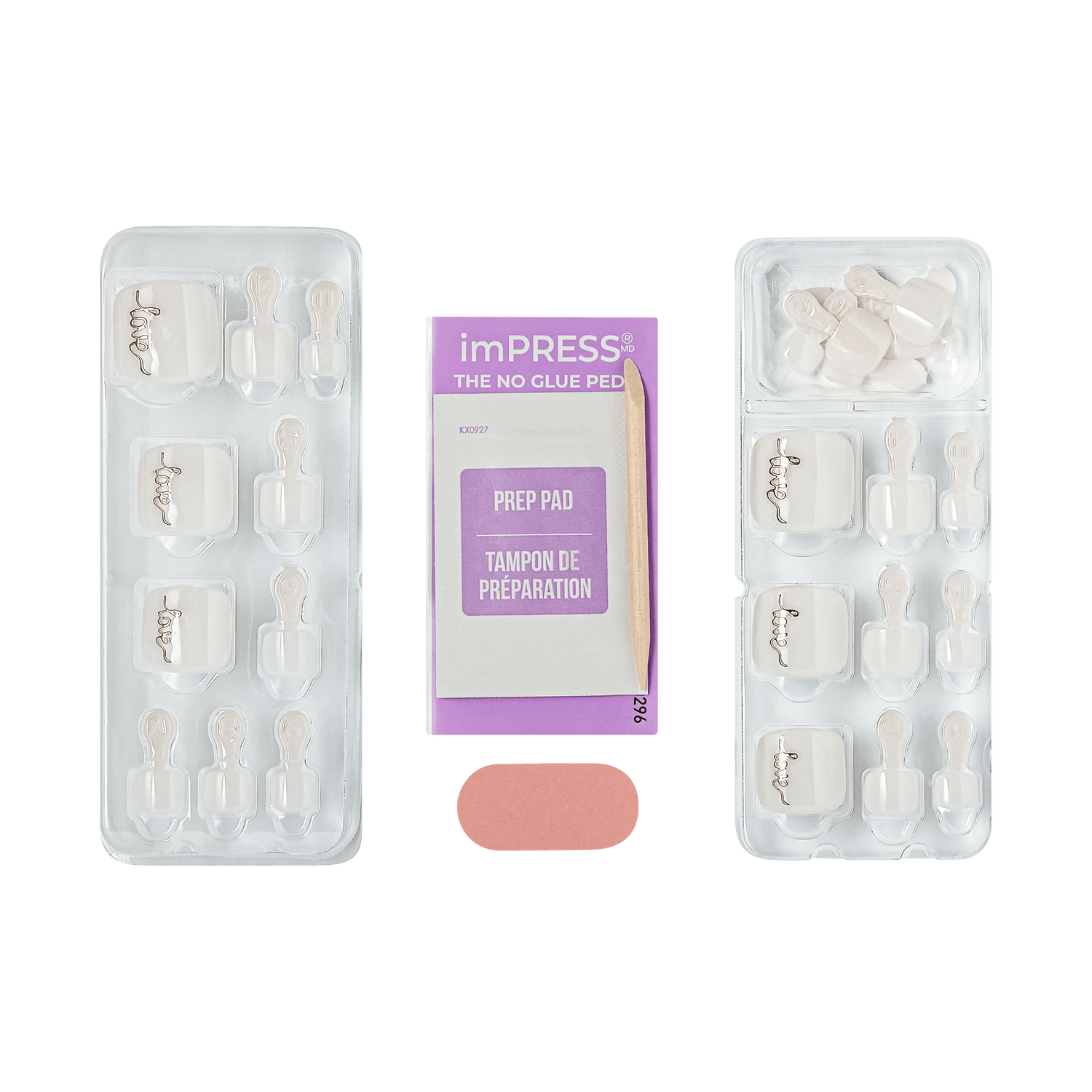 imPRESS Design Press On Pedicure - Beach Happy