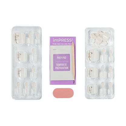 imPRESS Design Press On Pedicure - Beach Happy