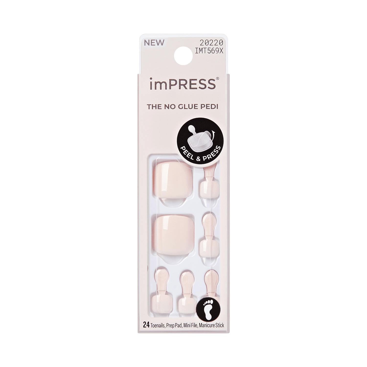 imPRESS pedicure product packaging on a  transparent background
