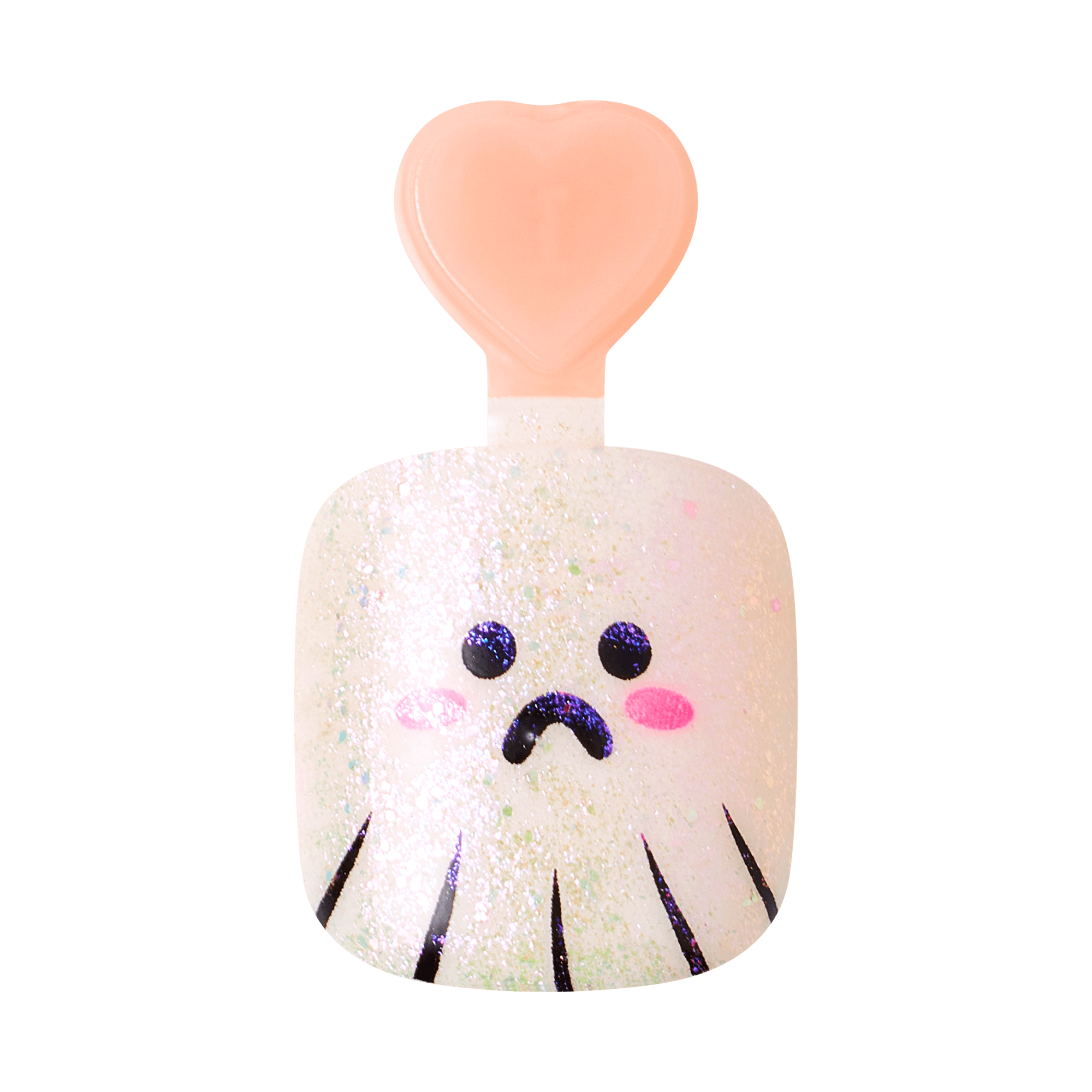 Impress Kids Halloween No Glue Fake Press On Nails - Tricky | Design, White, Kids, Squoval, Glow In The Dark, Manicure