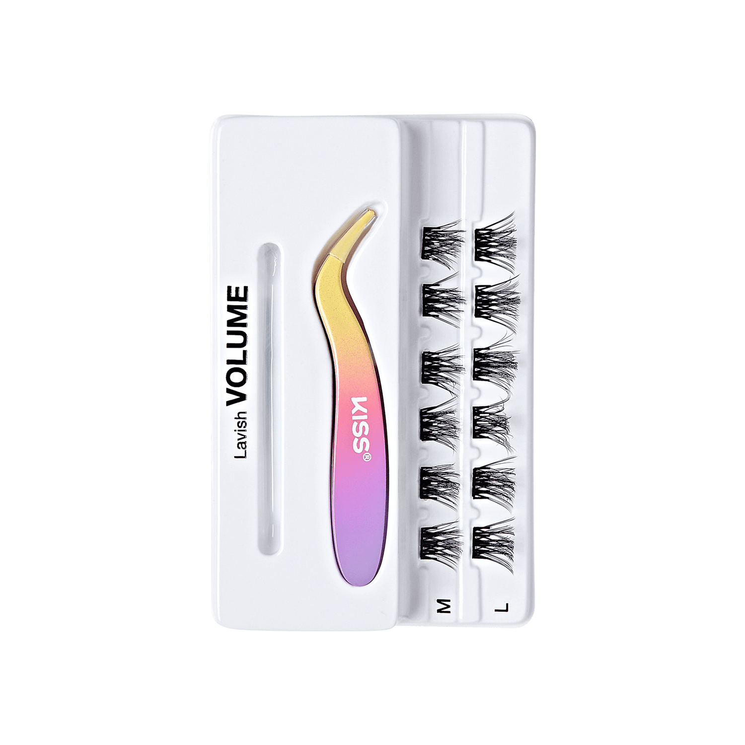 imPRESS Falsies Self Adhesive Eyelashes, 12 Lash Clusters + Applicator – Lavish