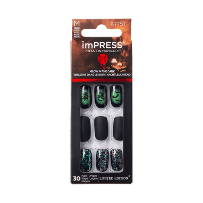 imPRESS Press-On Manicure Halloween Glow in the Dark - Witchful Thinking
