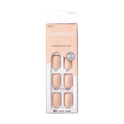 imPRESS Color Press-On Manicure Matte- Perfect Timing