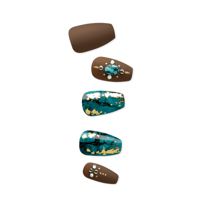 imPRESS Press-on Manicure Birthstone Collection - Turquoise