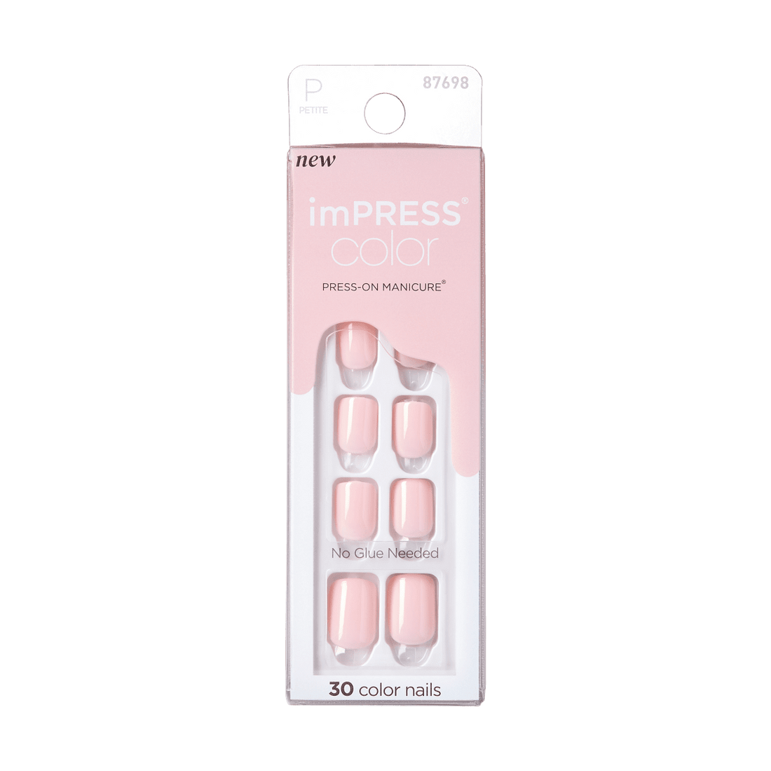 imPRESS Color Press-On Manicure Petite - Blush Peony