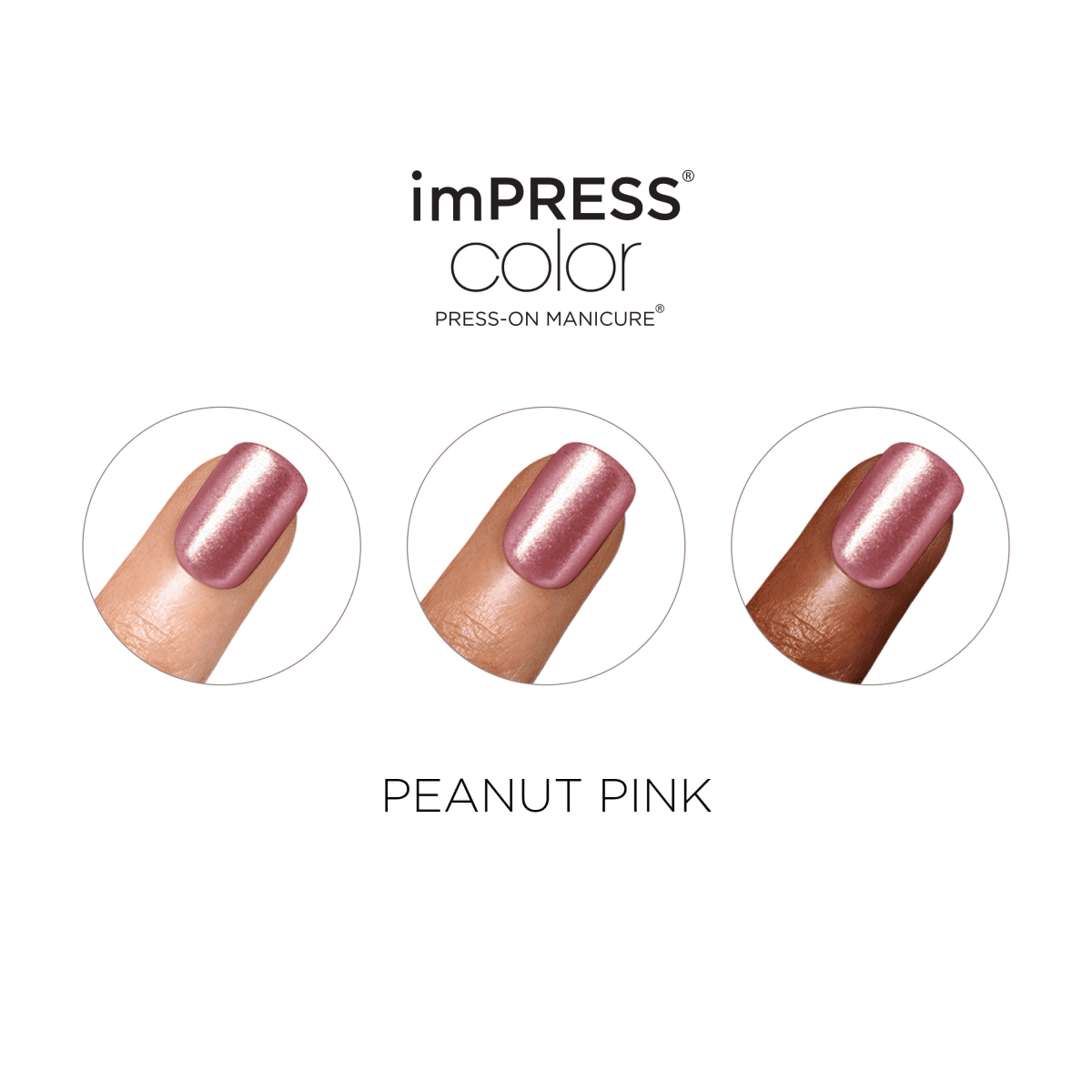 imPRESS Color Press-On Manicure - Peanut Pink