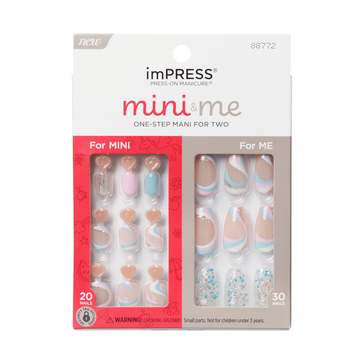 imPRESS Mini &amp; Me Press-On Mani for 2 - Bloom