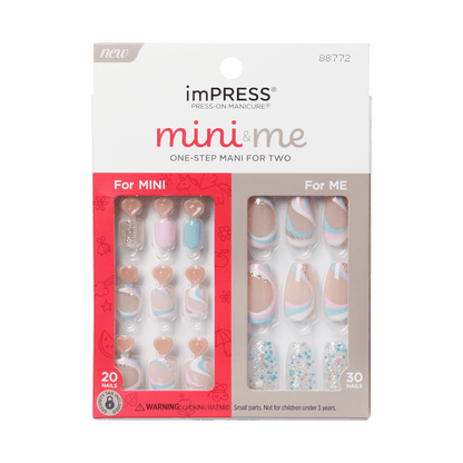 imPRESS Mini &amp; Me Press-On Mani for 2 - Bloom