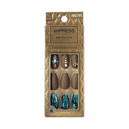 imPRESS Press-on Manicure Birthstone Collection - Turquoise