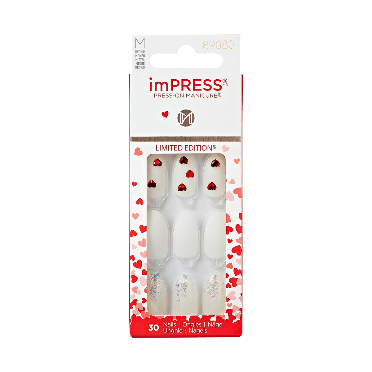 imPRESS Press-On Manicure Valentine Nails - Love Maze