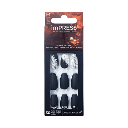 imPRESS Press-On Manicure Halloween Glow in the Dark - Wicked awesome
