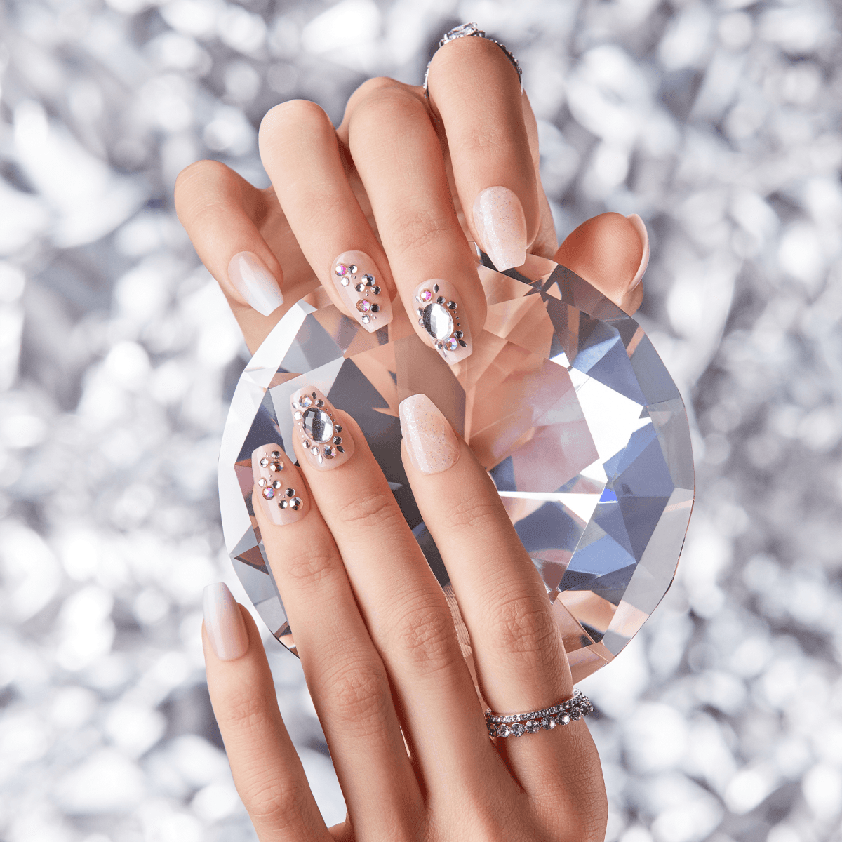 Diamonds for nails  Nail spa, Nails, Nail manicure