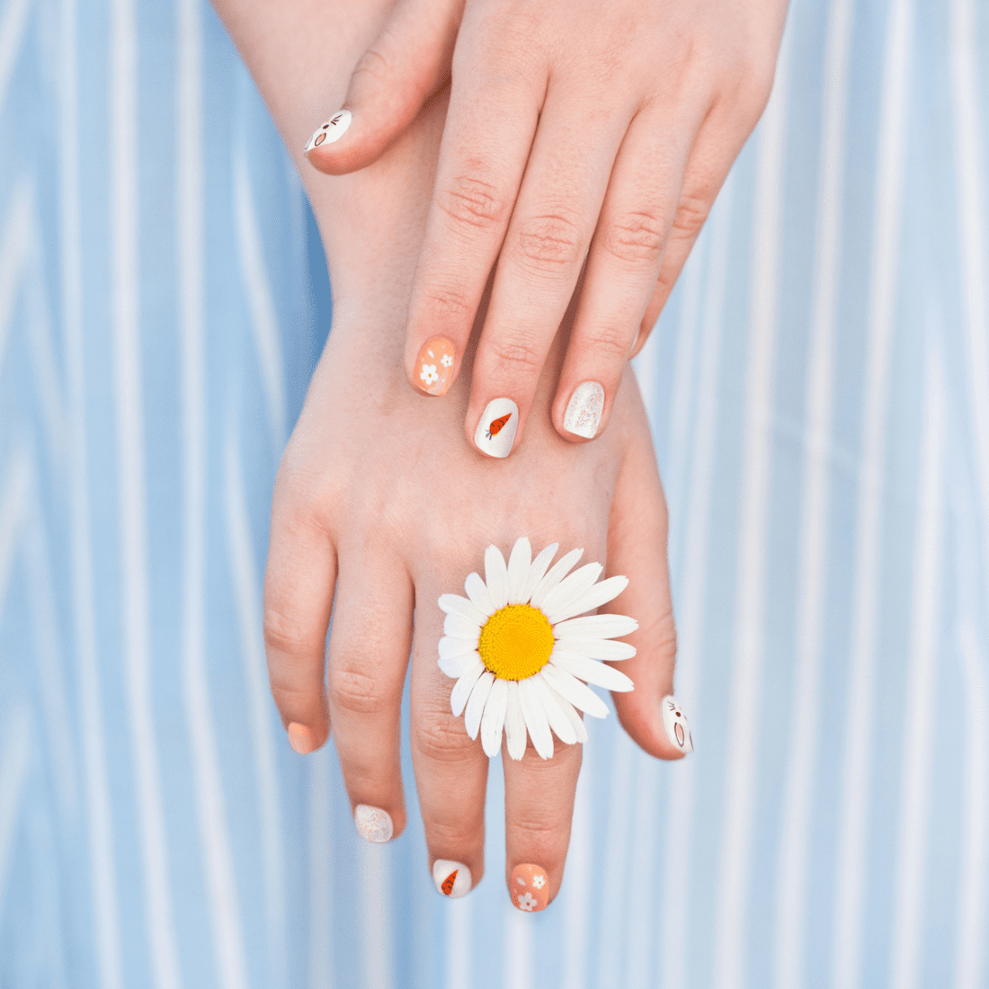 imPRESS MINI Press-On Manicure for Kids - Easter Bunny