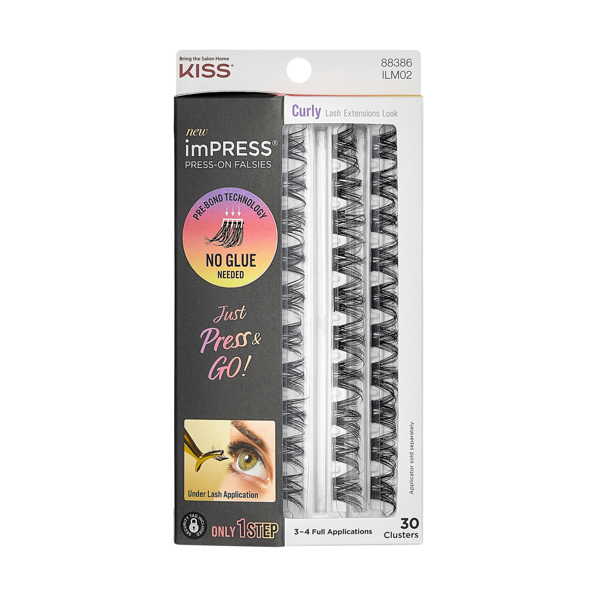 imPRESS Press-On Falsies Refills 30 Clusters - Curly