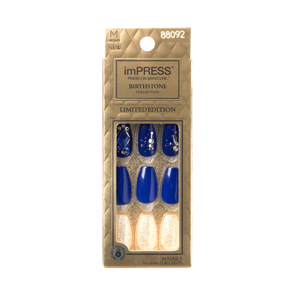 imPRESS Press-on Manicure Birthstone Collection - Sapphire