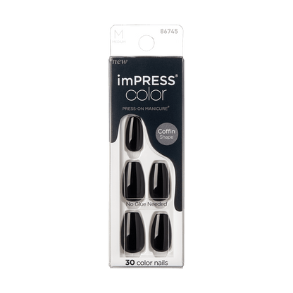 imPRESS Color Press-On Manicure - All Black