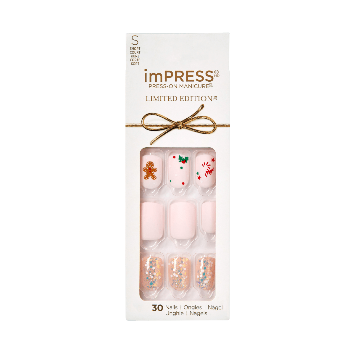 imPRESS Limited-Edition Holiday Press-On Nails - Dear Santa