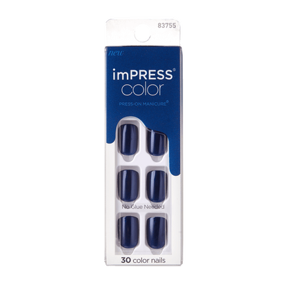 imPRESS Color Press-On Nails- Never Too Navy