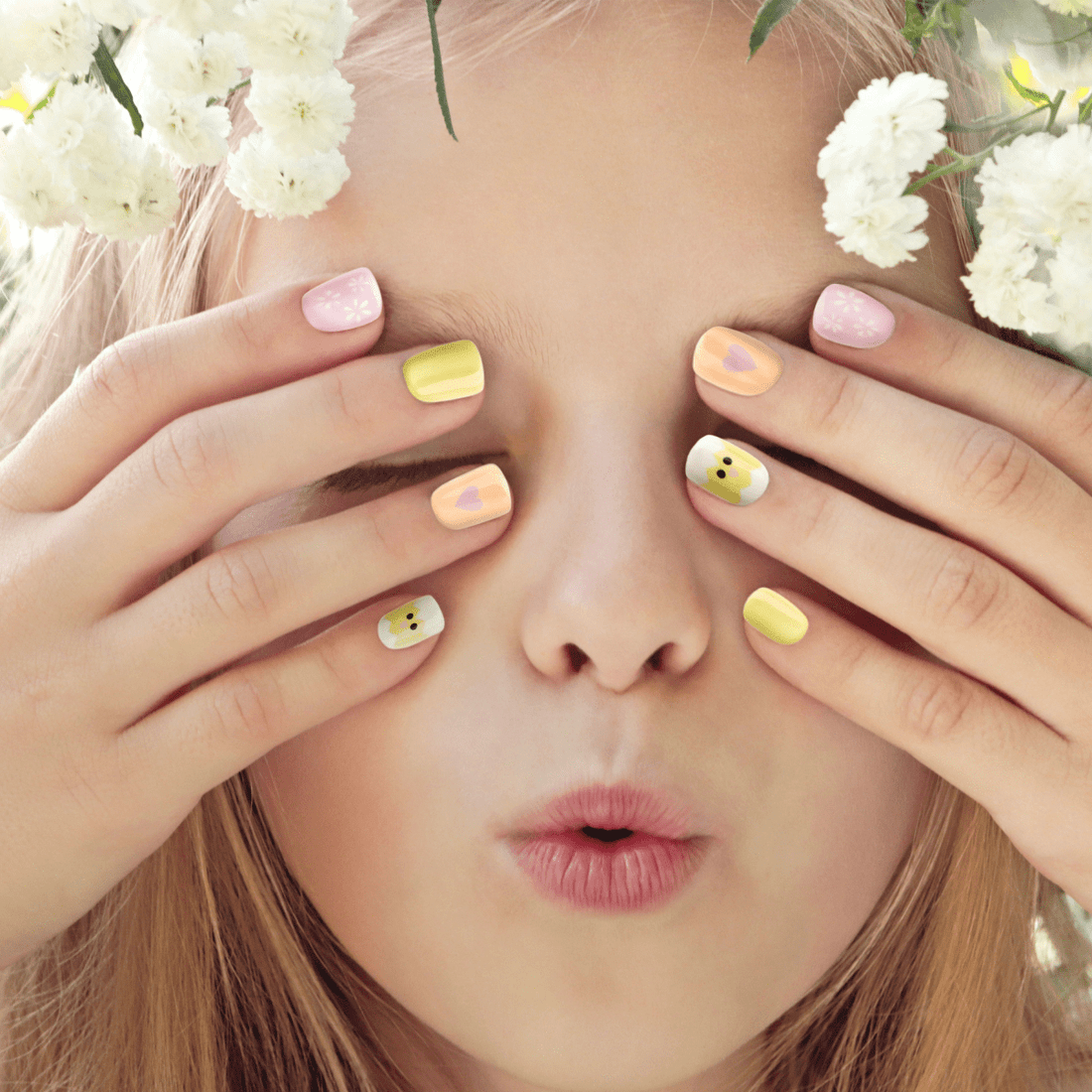 imPRESS MINI Press-On Manicure for Kids - Easter Eggs