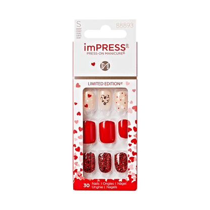 imPRESS Press-On Manicure Valentine Nails - Crazy Over You