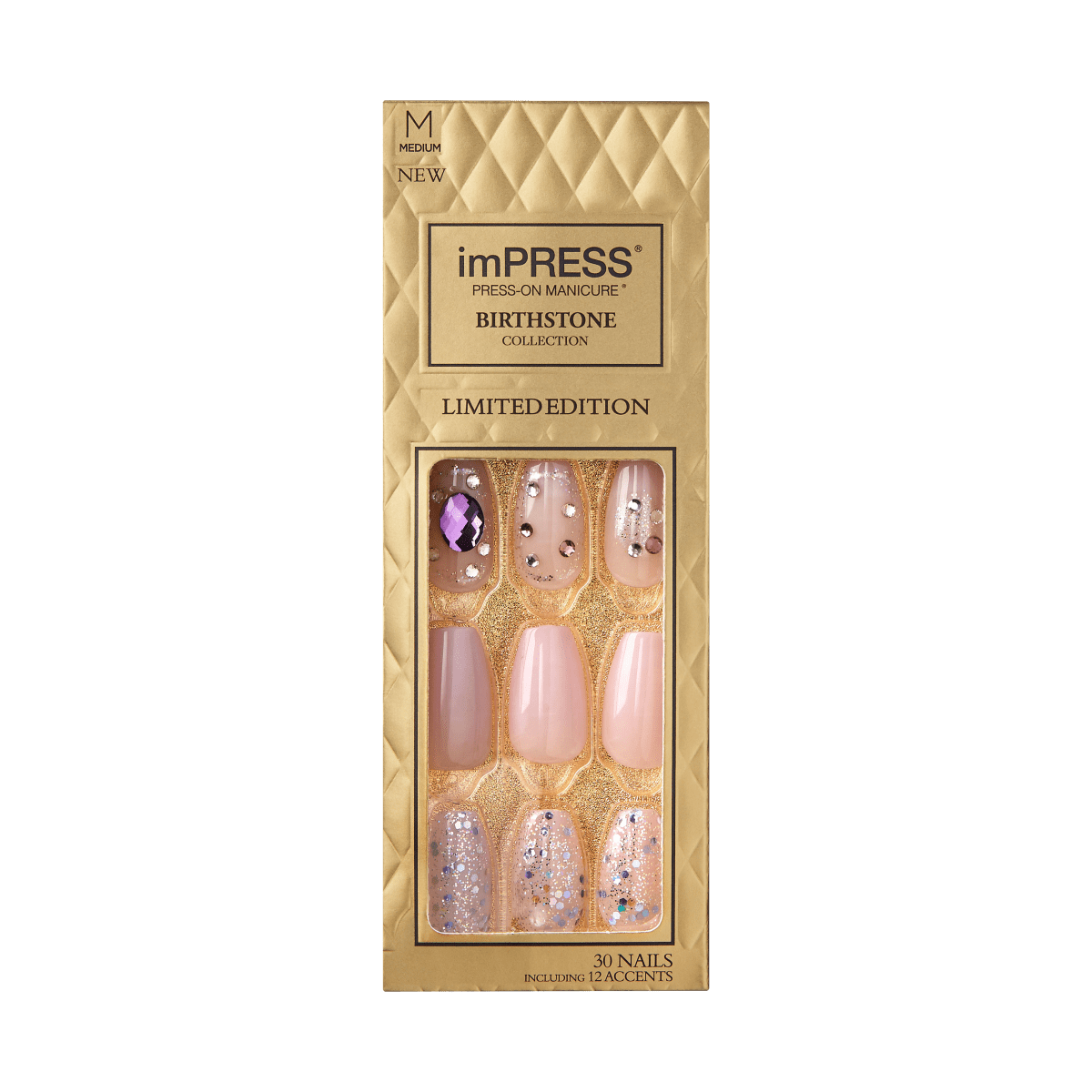 imPRESS Press-on Manicure Birthstone Collection - Amethyst