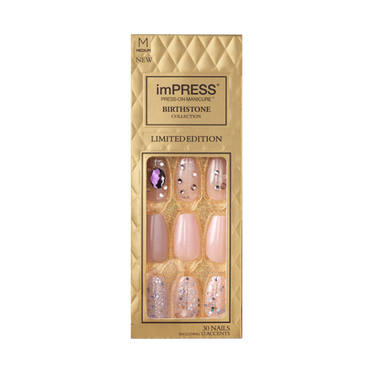 imPRESS Press-on Manicure Birthstone Collection - Amethyst