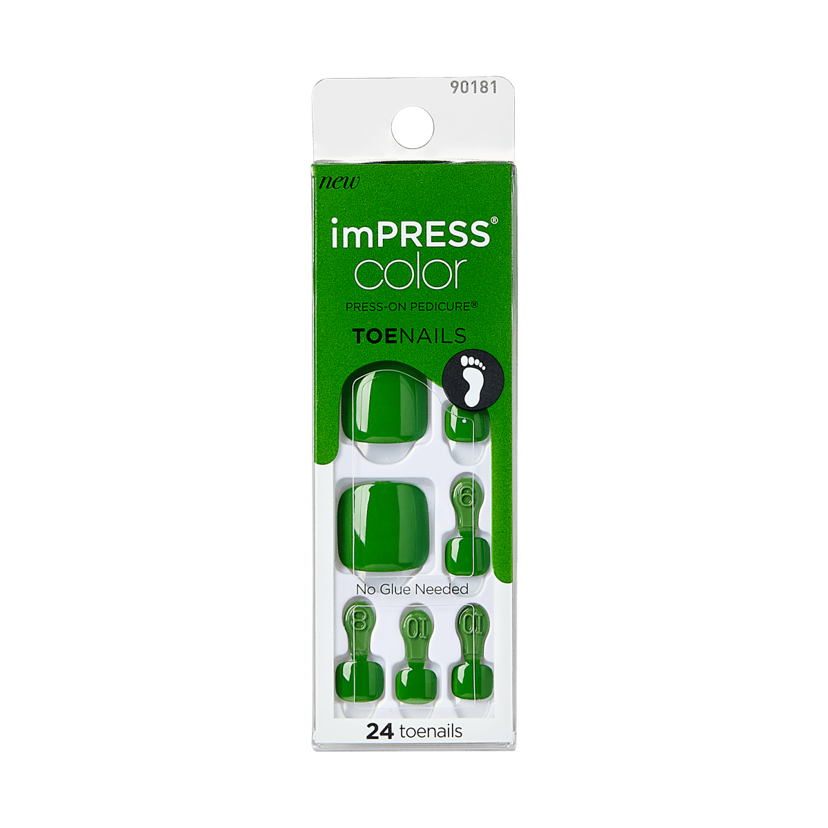imPRESS Color Press-on Pedicure - Chill Green