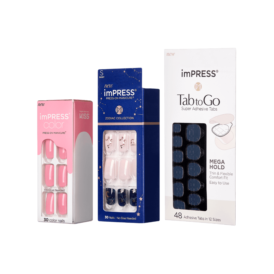 imPRESS Press-On Manicures Zodiac &amp; Tab to Go Set – Libra