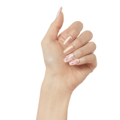 LoveShackFancy x imPRESS Press-On Manicure Limited Edition - Rosie Peach Sky