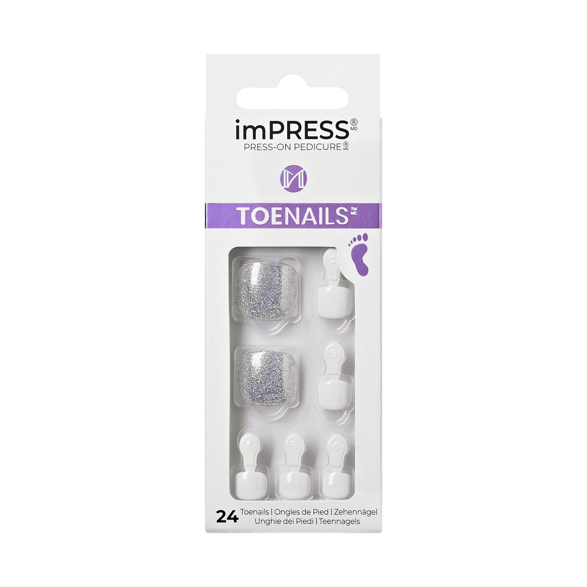 imPRESS Press-On Pedicure - White Sky