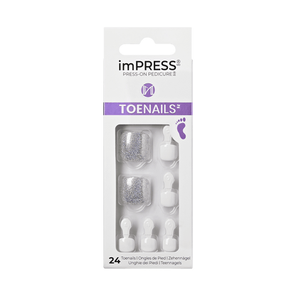 imPRESS Press-On Pedicure - White Sky