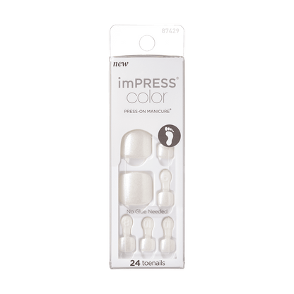 imPRESS Color Press-On Pedicure - Pearlfection