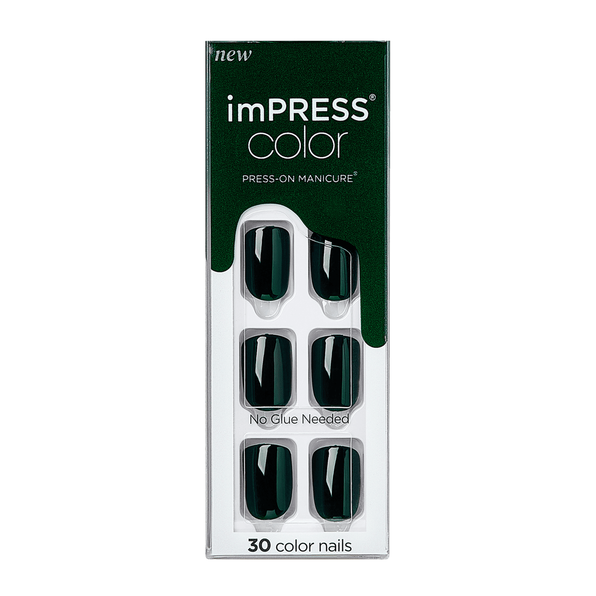 imPRESS Color Press-On Nails - Emeralds