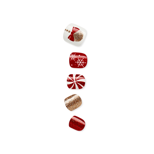 imPRESS MINI Holiday Press-On Nails - Snow Day