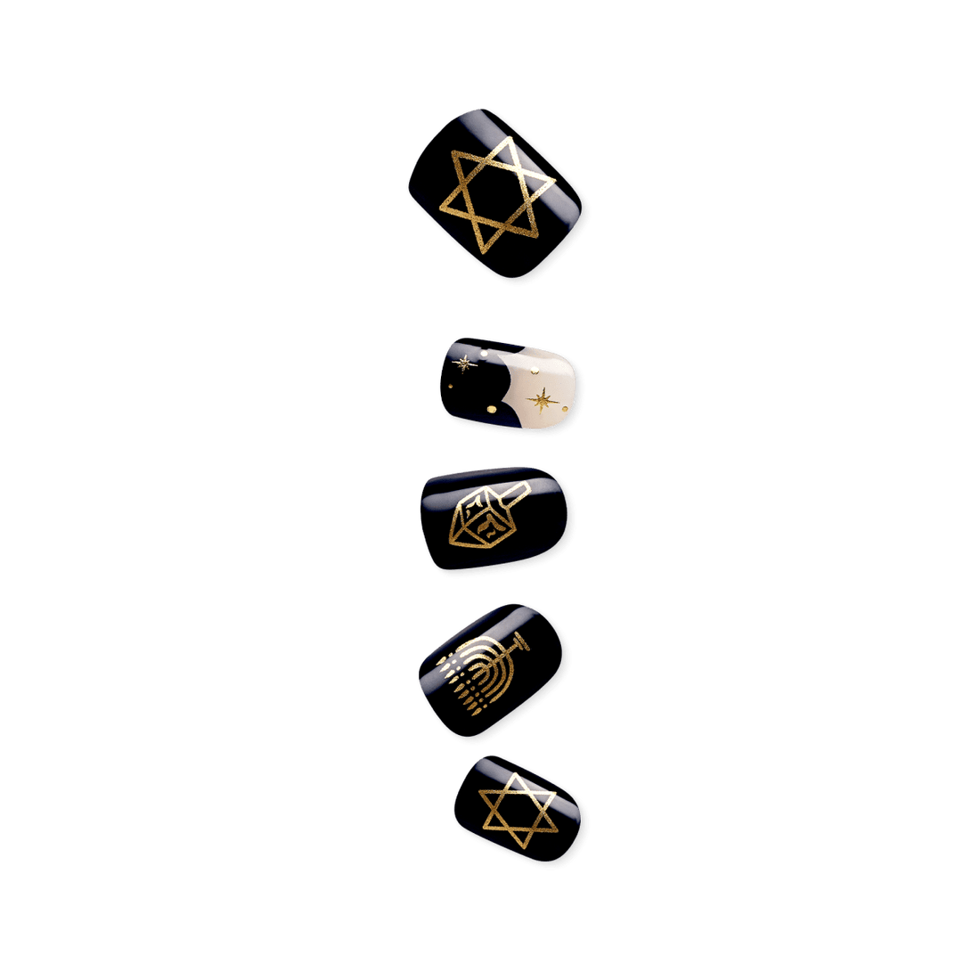 imPRESS Limited-Edition Hanukkah Press-On Nails – 8 Nights