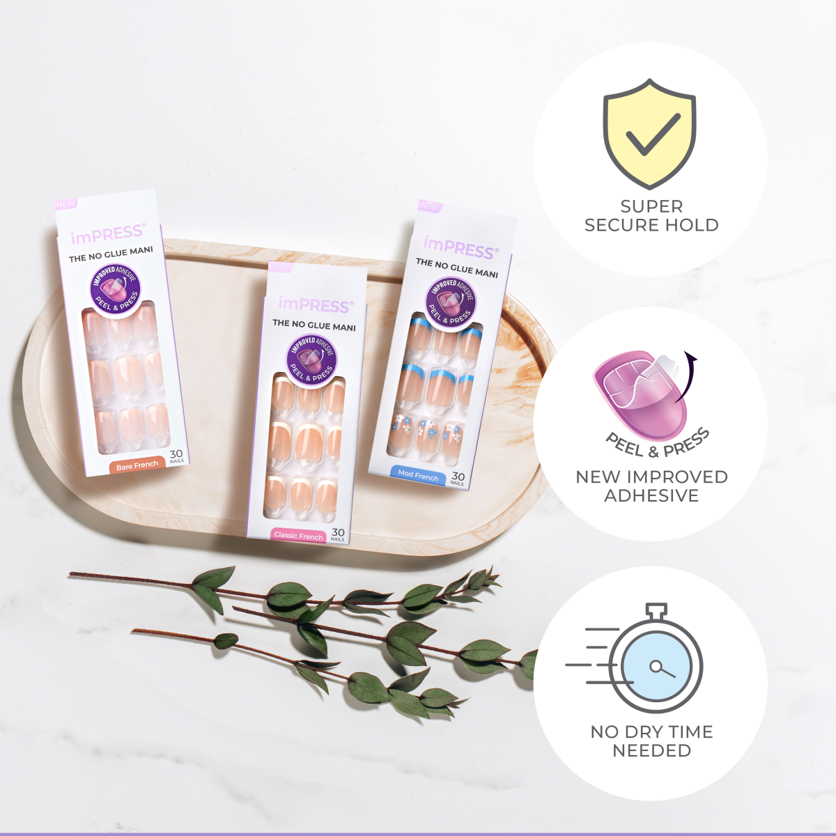 imPRESS French Press On Nails - Glimpse