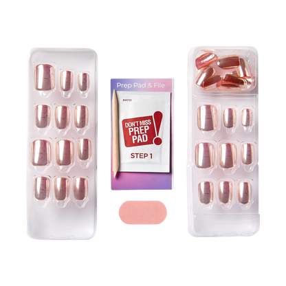 Contents of imPRESS Color FX press-on nail kit in &
