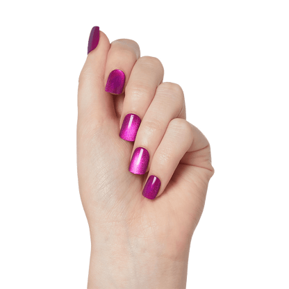 A hand modeling press-on nails in &