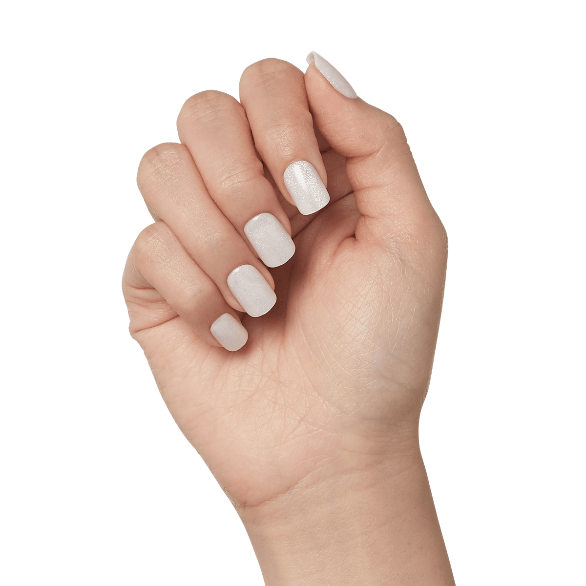 Close-up of a hand modeling imPRESS press-on nails in &