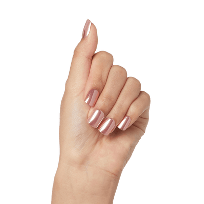 A hand modeling imPRESS Color FX press-on nails in &
