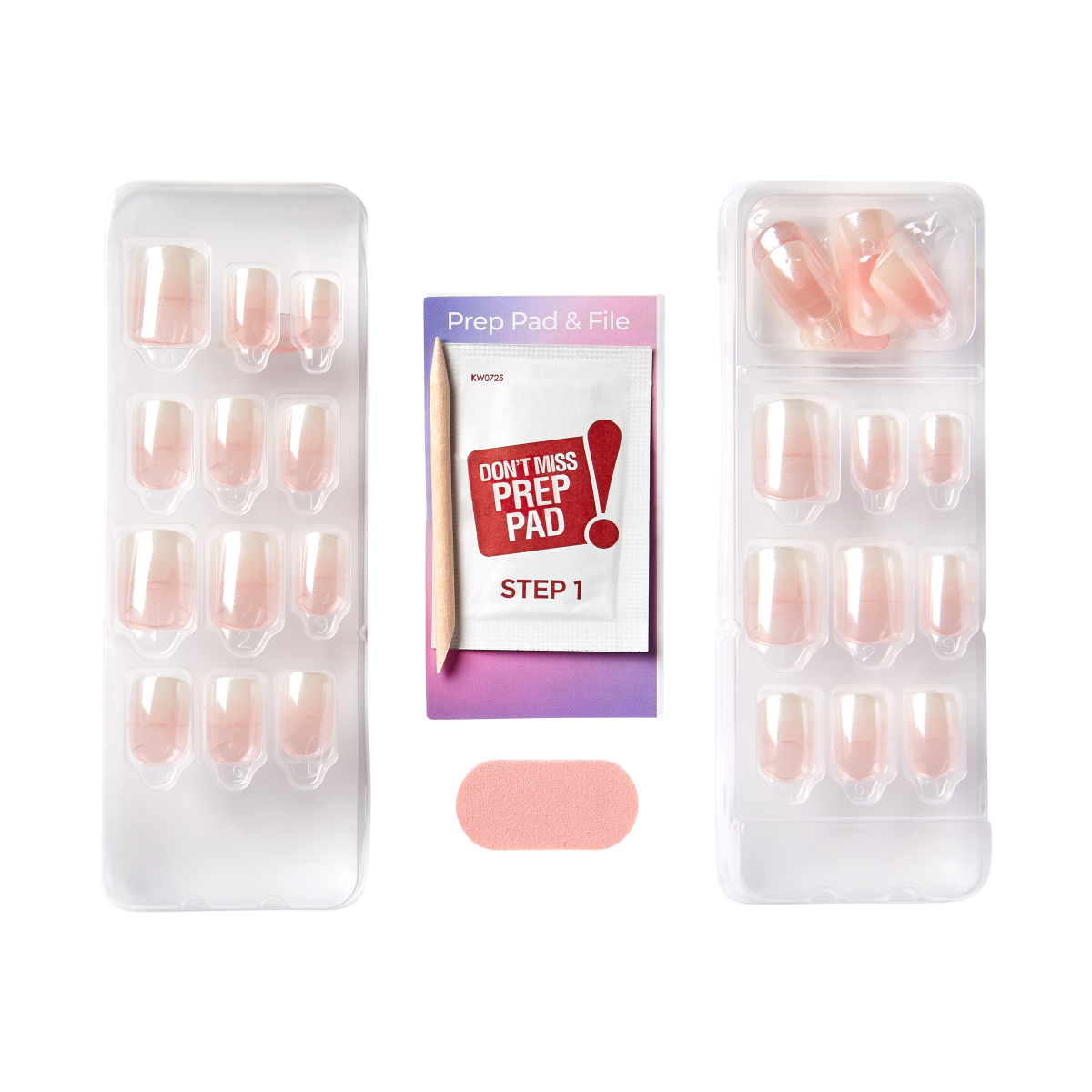Contents of imPRESS Color FX nail kit in &